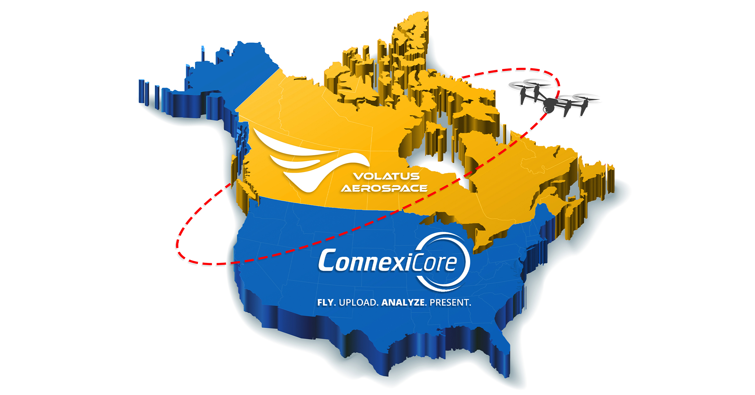 map-of-canada-and-america-with-drone-circling